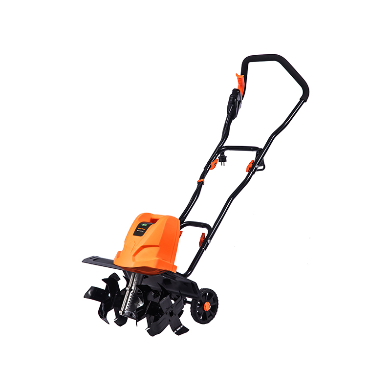 OT7A503 Electric Tiller China Garden เครื่องมือ 1500W 6 ใบมีดปรับได้พร้อมล้อถอดได้พับได้