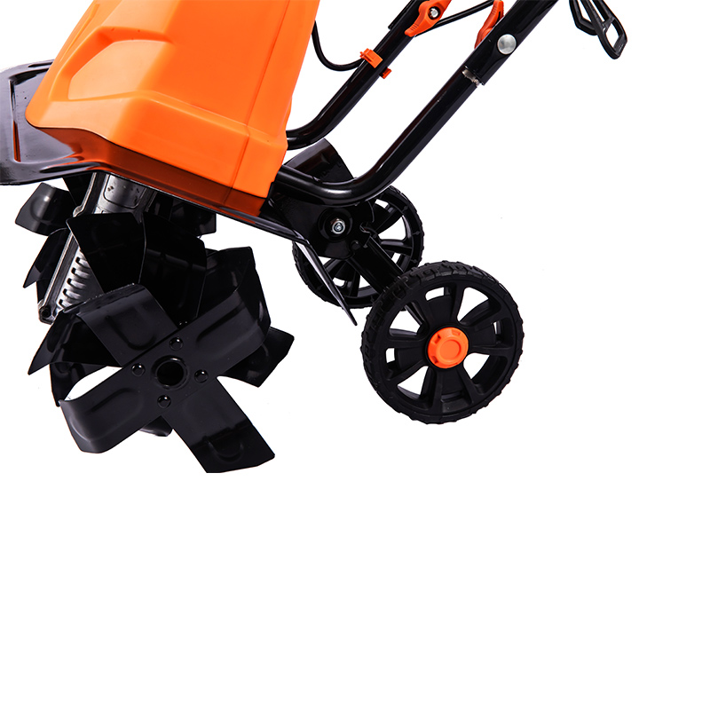 OT7A503A Electric Tiller ทองแดง เครื่องยนต์ สวนไฟฟ้า เครื่องมือ ที่ถอดออกได้ 6 ใบมีด 1500W ปรับ Farming Rotary